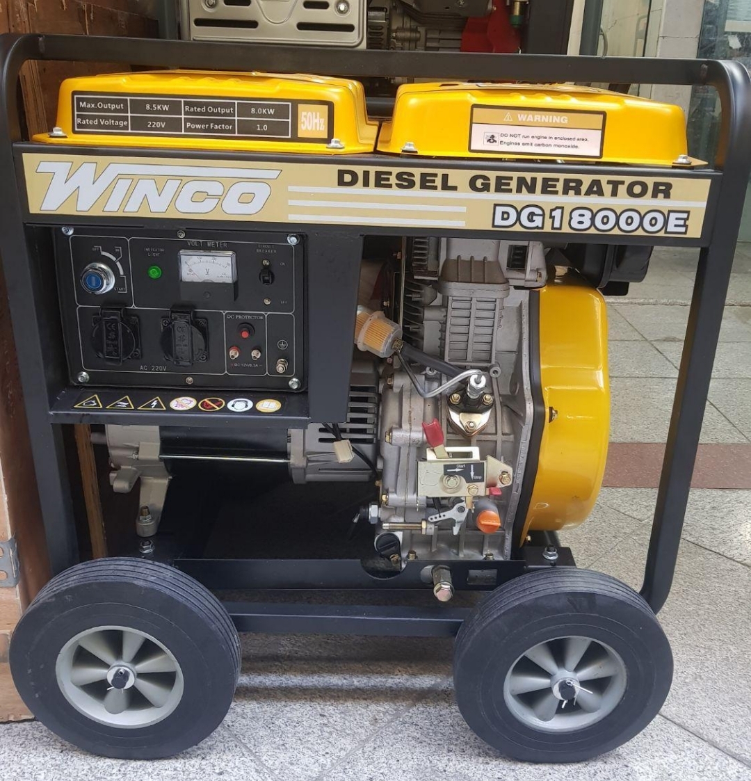 موتور برق دیزلی 8/5کیلو وات وینکو مدل DG15000E امارات